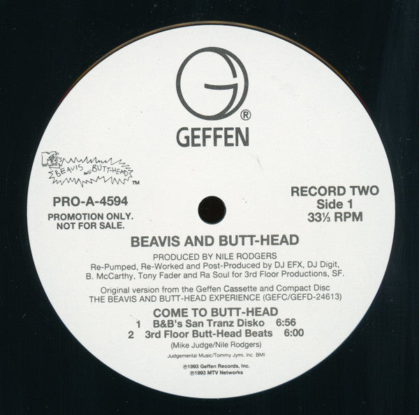 Beavis & Butt-Head : Come To Butt-Head (2x12", Promo)