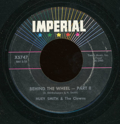 Huey "Piano" Smith & His Clowns : Behind The Wheel --- Part 1 (7", Single)