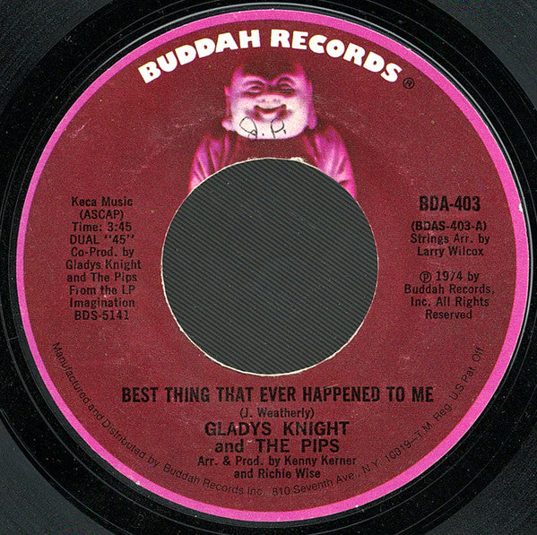 Gladys Knight And The Pips : Best Thing That Ever Happened To Me / Once In A Lifetime Thing (7", Single, Styrene, Mon)