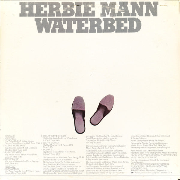 Herbie Mann : Waterbed (LP, Album, PR )