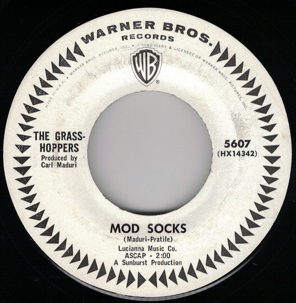 The Grasshoppers (5) : Mod Socks / Twin Beat (7", Single, Promo)