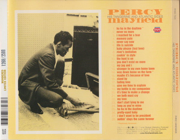 Percy Mayfield : His Tangerine And Atlantic Sides (CD, Comp, Ltd, Num)