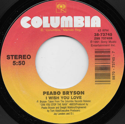 Peabo Bryson : Can You Stop The Rain (7", Single, Styrene)