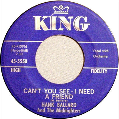 Hank Ballard & The Midnighters : Big Red Sunset / Can't you See - I Need A Friend (7", Single)