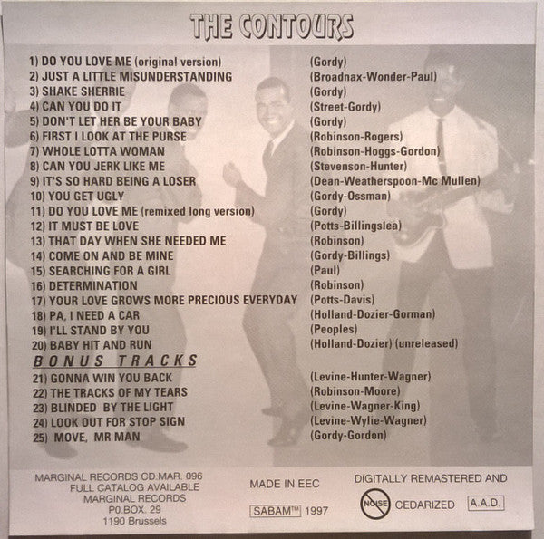 The Contours : Do You Love Me (CD, Comp)