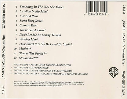James Taylor (2) : Greatest Hits (CD, Comp, RE)