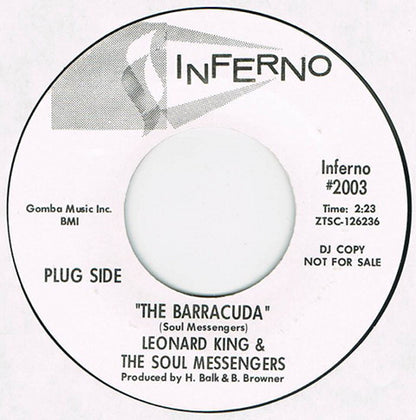 Leonard King & The Soul Messengers : The Barracuda / I've Been Saved (7", Single, Promo, Styrene)