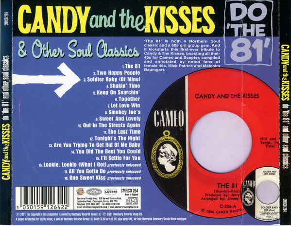 Candy And The Kisses : Do 'The 81' & Other Soul Classics (CD, Comp, Mono)