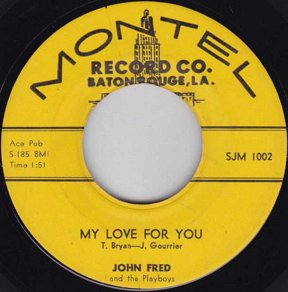 John Fred & His Playboy Band : My Love For You / Shirley (7", Single, Sty)