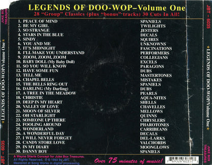 Various : Legends Of Doo-Wop - Volume One (CD, Comp)