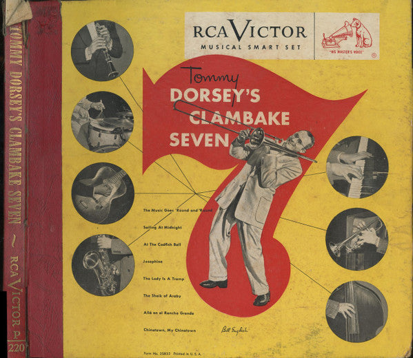 Tommy Dorsey And His Clambake Seven : Tommy Dorsey's Clambake Seven (4xShellac, 10", Album, Comp, RE, Cam)