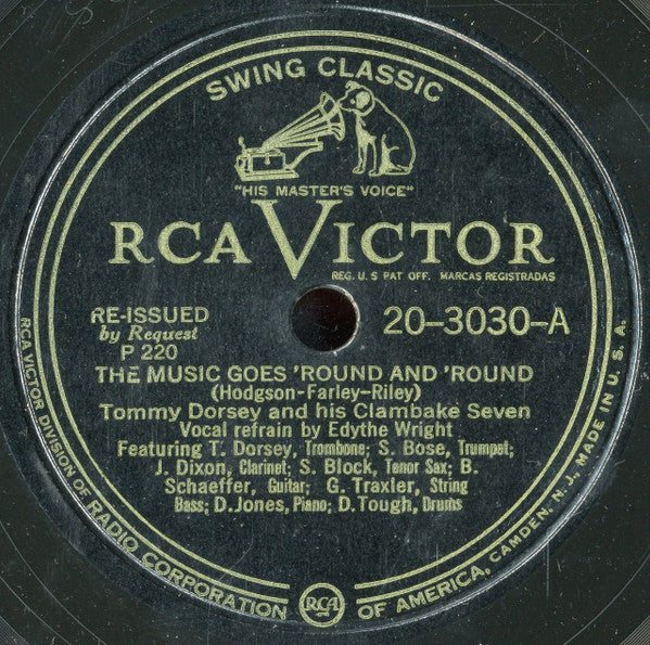 Tommy Dorsey And His Clambake Seven : Tommy Dorsey's Clambake Seven (4xShellac, 10", Album, Comp, RE, Cam)
