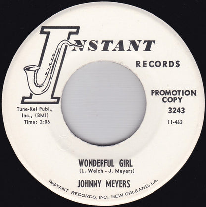 Johnny Meyers (2) : Lonely Fool / Wonderful Girl (7", Promo)