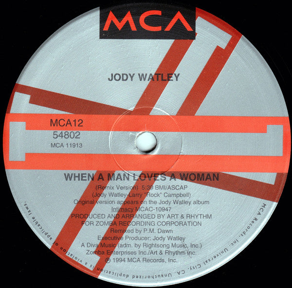 Jody Watley : When A Man Loves A Woman (12", Single)