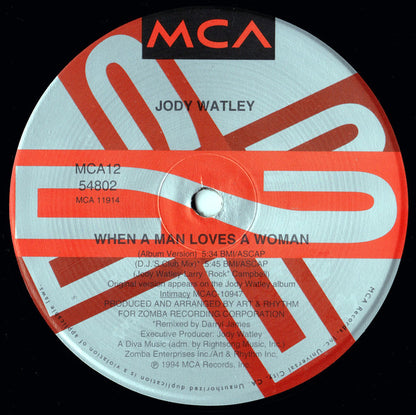 Jody Watley : When A Man Loves A Woman (12", Single)