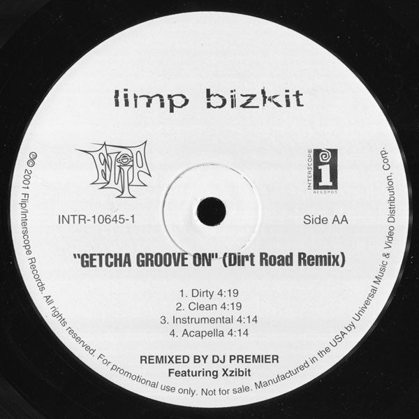 Limp Bizkit : My Way (The P. Diddy Remix) / Getcha Groove On (Dirt Road Remix) (12", Promo)