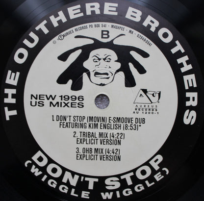 The Outhere Brothers : Don't Stop Wiggle Wiggle (New 1996 US Mixes) (12")