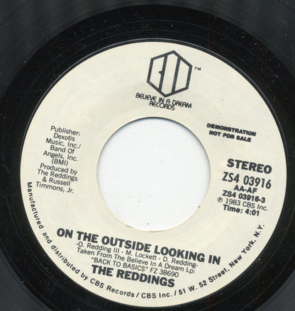 The Reddings : On The Outside Looking In (7", Promo)