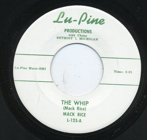 Sir Mack Rice : The Whip / Feel's Good (7", Single)