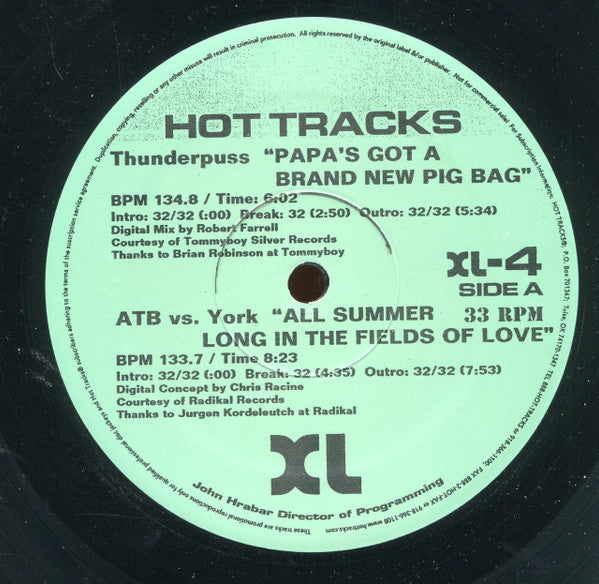 Various : XL Vol. 4 (12", Comp, Promo)