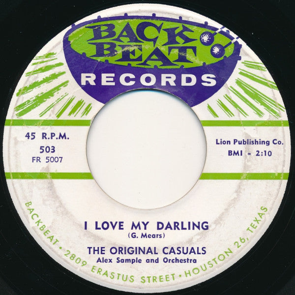 The Original Casuals : So Tough / I Love My Darling (7", Single)
