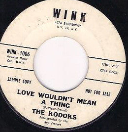 The Kodaks : Mister-Magoo  / Love Wouldn't Mean A Thing (7", Promo)