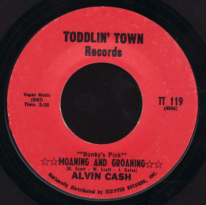 Alvin Cash : Funky '69 / Moaning And Groaning (7", Single, Styrene)