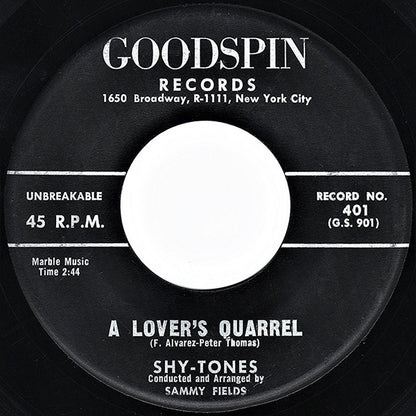 Shytones : A Lover's Quarrel / Just For You (7")