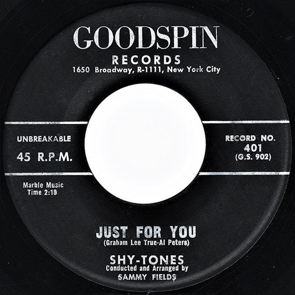 Shytones : A Lover's Quarrel / Just For You (7")