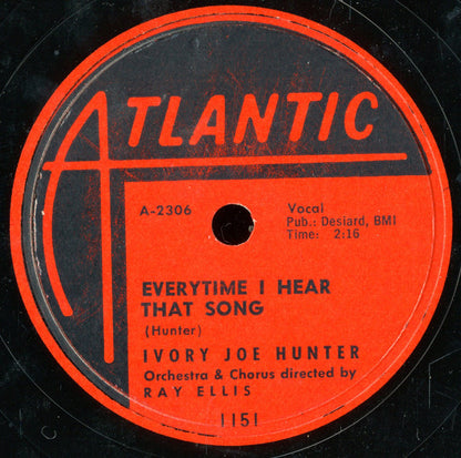 Ivory Joe Hunter : She's Gone / Everytime I Hear That Song (Shellac, 10")