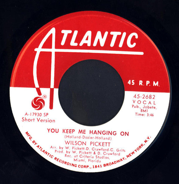 Wilson Pickett : You Keep Me Hanging On (7", Single, Promo, SP-)