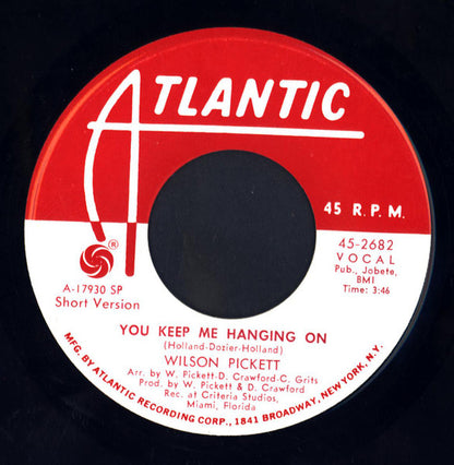 Wilson Pickett : You Keep Me Hanging On (7", Single, Promo, SP-)