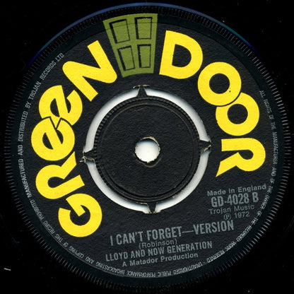 Lloyd Robinson : I Can't Forget (7", Single)