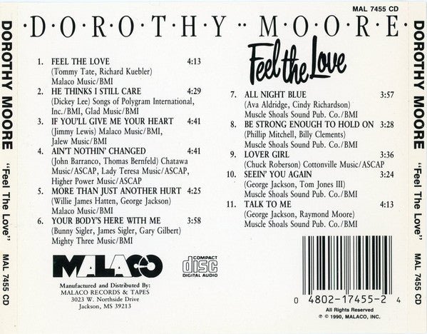 Dorothy Moore : Feel The Love (CD, Album, RE)
