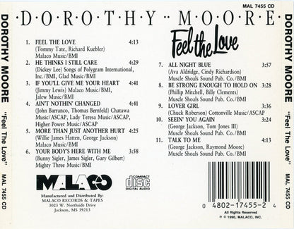 Dorothy Moore : Feel The Love (CD, Album, RE)
