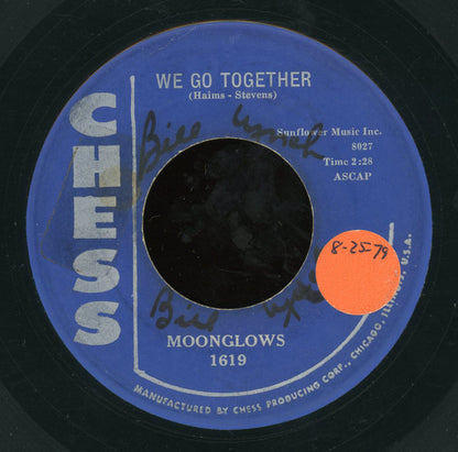 The Moonglows : We Go Together / Chickie Um Bah (7", RE)