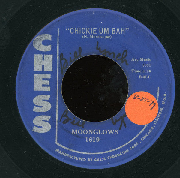 The Moonglows : We Go Together / Chickie Um Bah (7", RE)