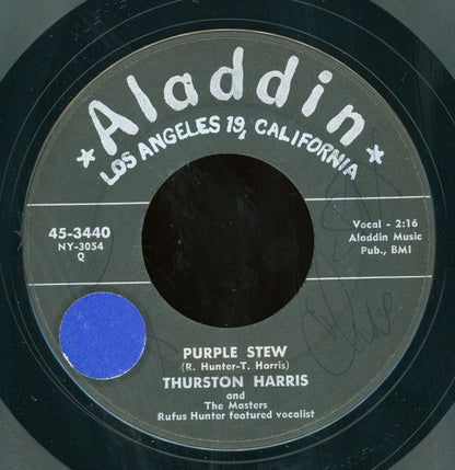 Thurston Harris : Purple Stew / I Hear A Rhapsody (7", Styrene)