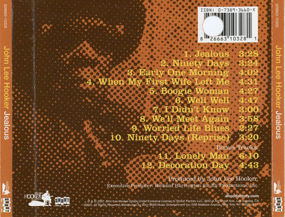 John Lee Hooker : Jealous (CD, Album, RE, RM)