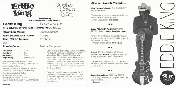 Eddie King (3) : Another Cow's Dead (CD, Album)