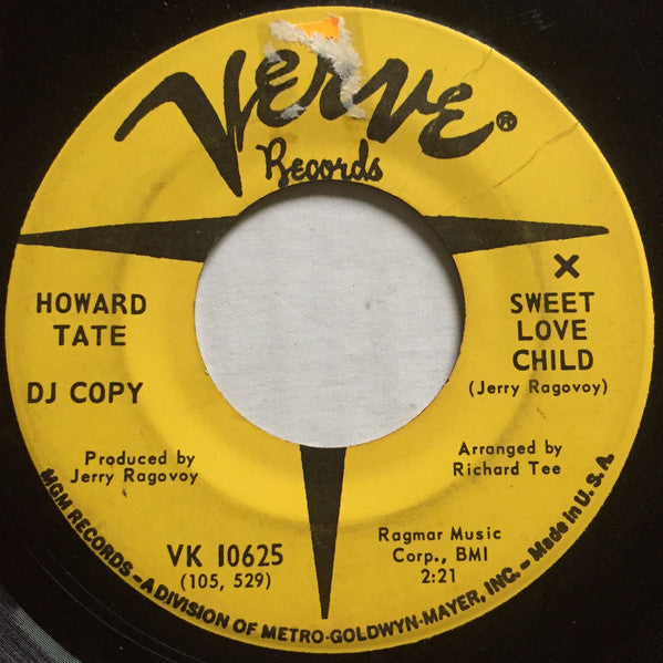 Howard Tate : Sweet Love Child / I'm Your Servant (7", Promo, DJ )