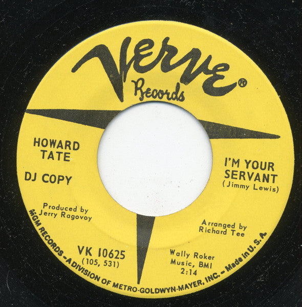 Howard Tate : Sweet Love Child / I'm Your Servant (7", Promo, DJ )