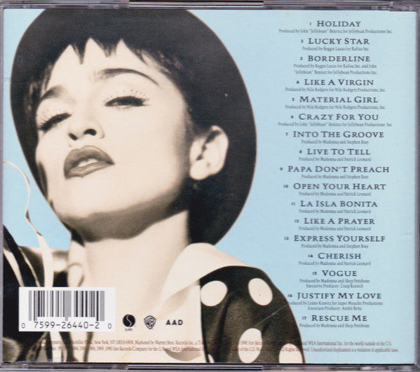 Madonna : The Immaculate Collection (CD, Comp, RE)