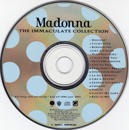 Madonna : The Immaculate Collection (CD, Comp, RE)