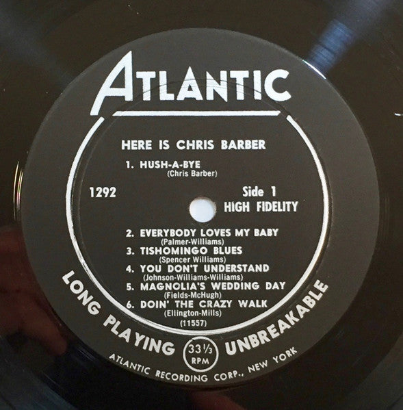 Chris Barber : Here Is Chris Barber (LP, Album, Mono)