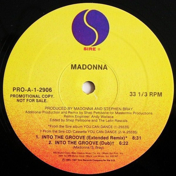 Madonna : Into The Groove / Everybody (12", Promo)