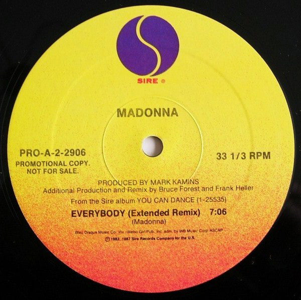 Madonna : Into The Groove / Everybody (12", Promo)