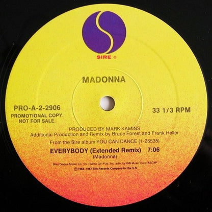 Madonna : Into The Groove / Everybody (12", Promo)