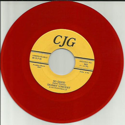 Skinny Vincent & The Eightballs : Eyeballin' You / So Good (7", Red)