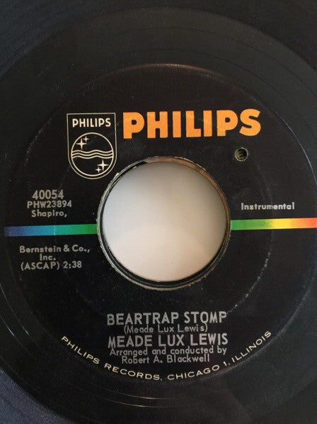 Meade "Lux" Lewis : Beartrap Stomp / Celeste Boogie (7")